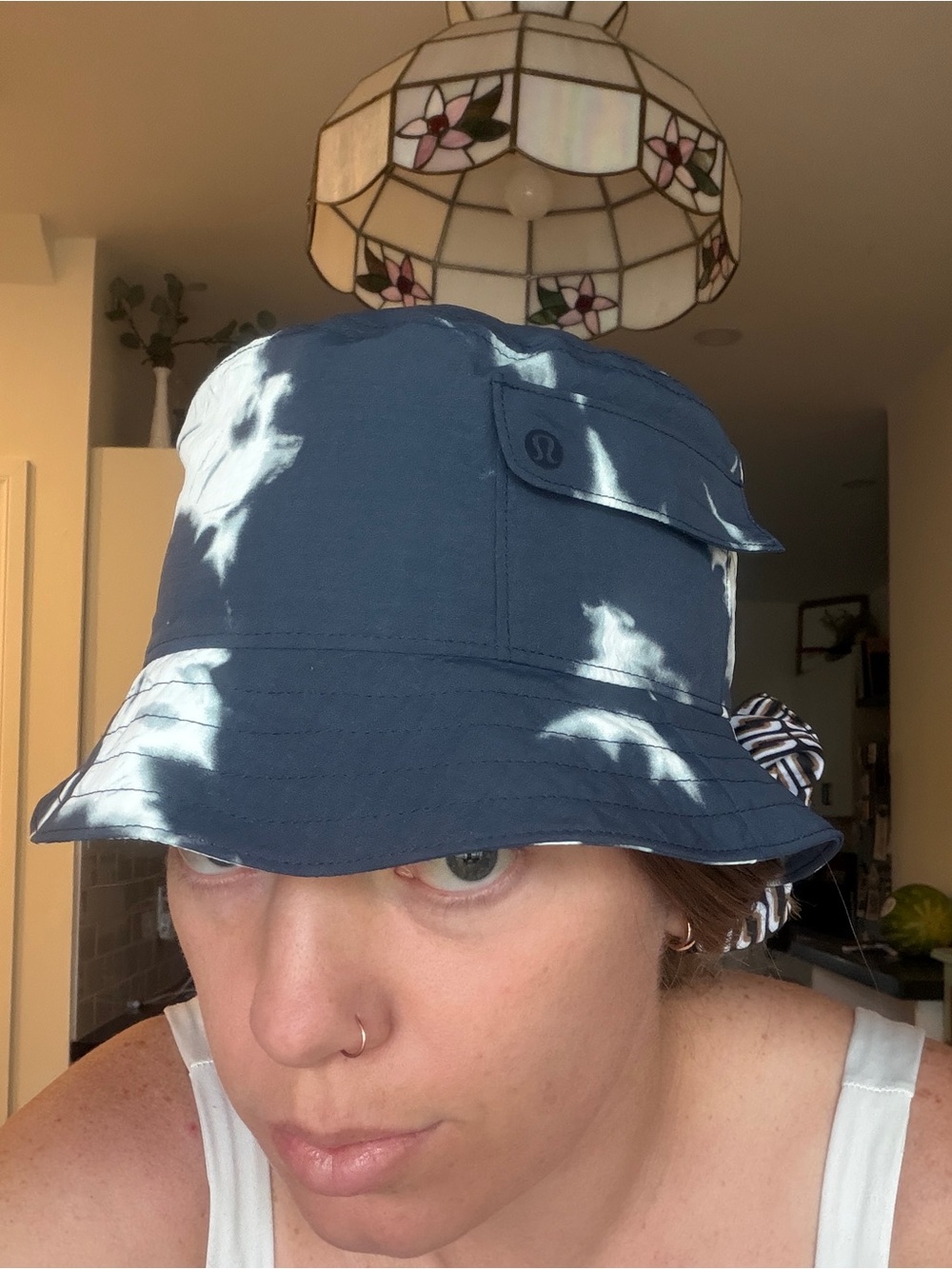 lululemon athletica navy & white bucket hat - logo tag visible - Picture 4 of 6